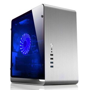 Jonsbo UMX3 Window Micro ATX, Tempered Glass - Silber