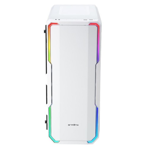 BitFenix Enso RGB Mid Tower, Tempered Glass - White - 1893616