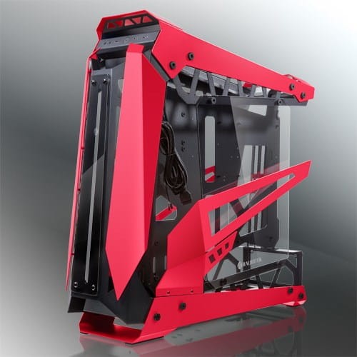 Raijintek NYX PRO Showcase Big-Tower, Tempered Glass - rot - 1893625