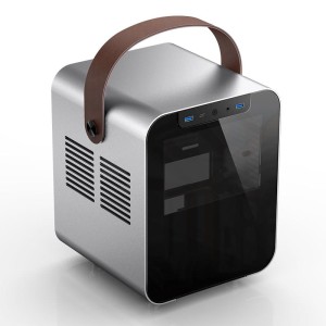 Jonsplus BO 100 Mini-ITX Case, Tempered Glass - silver