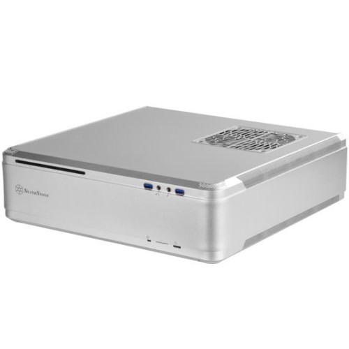 Obudowa SilverStone SST-FTZ01S Fortress Mini-ITX - srebrna - 1893869