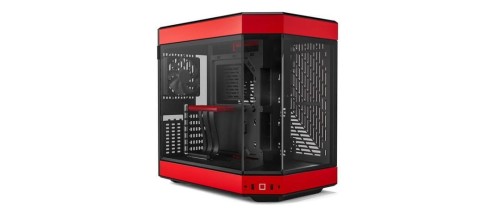 Hyte Y60 Midi Tower, Tempered Glass - schwarz/rot - 1893964