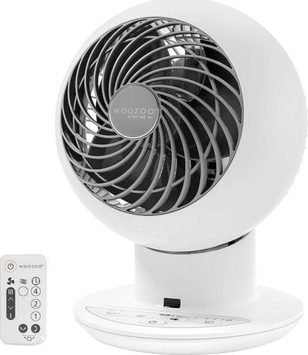 Cyrkulator Woozoo PCF-SC15T, 15cm, 5 prędkości, ruchoma głowica pion i poziom, pilot, timer, funkcja breeze, 38W, biały - 1516455