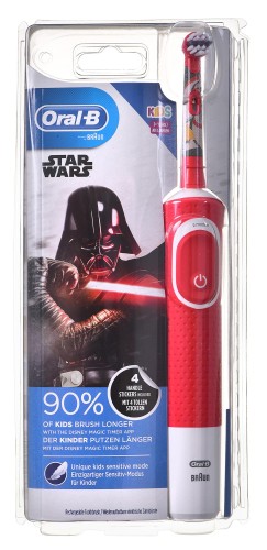 Szczoteczka do zębów Braun Vitality 100 Kids Starwars (elektryczna; kolor czerwony) - 890155
