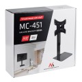 Uchwyt na ścianę do TV z półką Maclean max. 20kg max. VESA 200x200 dla TV 15-42" MC-451 - 1680898