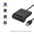 Czytnik kart chipowych ID Qoltec SCR-0642 | USB 2.0 + adapter USB-C - 1009963