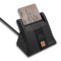Czytnik kart chipowych ID Qoltec SCR-0643 | USB 2.0 + adapter USB-C - 1009979