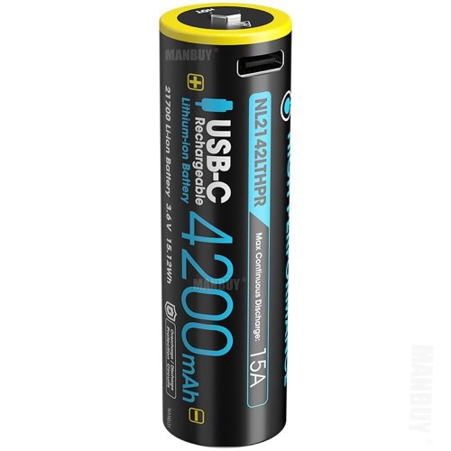 BATTERY RECH. AA 21700 4200MAH/USB-C NL2142LTHPR NITECORE - 1896920