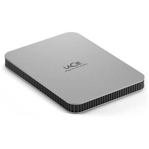 LACIE Mobile Drive HDD USB-C 4TB 2.5inch Moon Silver with USB-C cable - 1897405