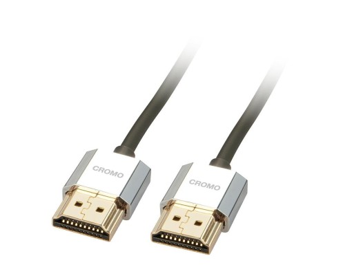 Kabel HDMI 2.0 LINDY CROMO Slim High Speed M/M Ethernet 0.5m cromo - 1898215