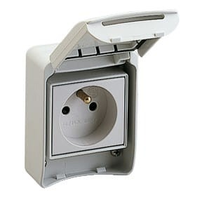 Gniazdo Pratika standard francuski IP65, 10-16A (81140) - 1898281