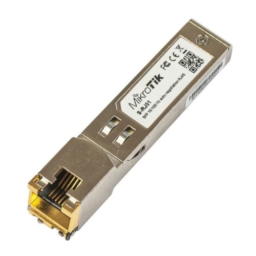 MikroTik S-RJ01 | Moduł SFP | 1,25Gb/s, RJ45, 100m - 1898357
