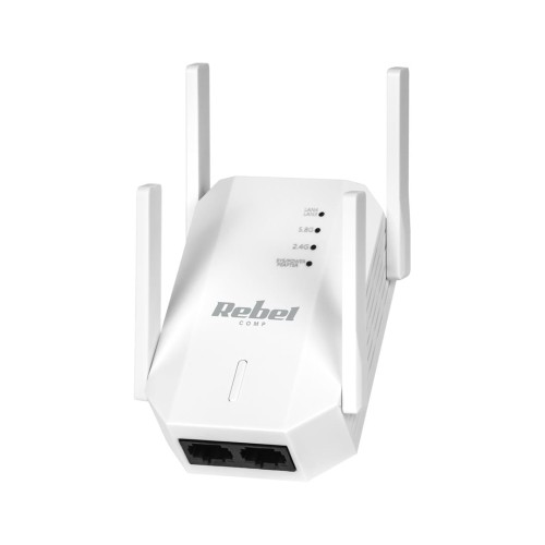 Repeater - wzmacniacz sieci bezprzewodowej 2.4+5 GHz Rebel - 1898371