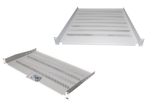 Półka DIGITUS 19" 1U 450mm  (RAL 7035) z podporą - 980842
