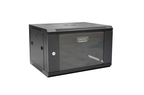 Szafa wisząca DIGITUS 19" 6U 600/450 (RAL 9004) - 981131
