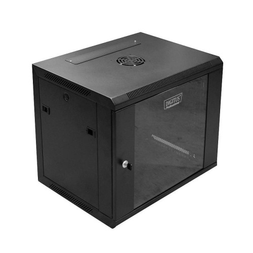 Szafa wisząca DIGITUS 19" 9U 600/450 (RAL 9005) - 981140