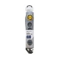 Listwa zasilająca antyprzepięciowa Qoltec Quick Switch | 4 gniazda | 1,5m | szara - 1385619