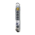 Listwa zasilająca antyprzepięciowa Qoltec Quick Switch | 6 gniazd | 3m | szara - 1385861