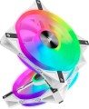 Zestaw dwóch wentylatorów iCUE QL140 RGB PWM 140 mm WHITE z kontrolerem Lighting Node CORE - 1317926