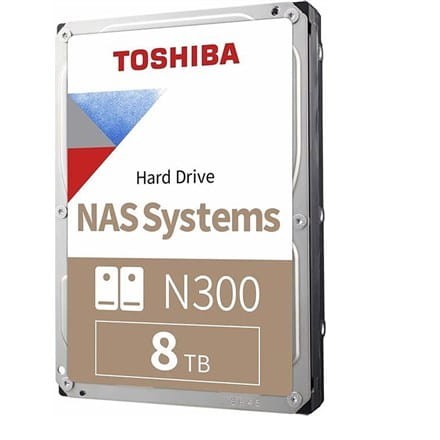 Dysk Toshiba N300 HDWG480UZSVA 8TB 3,5" 7200 256MB SATA III NAS BULK - 1905056