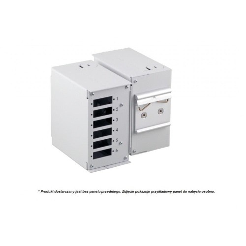 Przełącznica EFB-Elektronik 53705.1V3 na szynę DIN na 6 lub 12 adapterów, bez panelu przedniego - 1396576