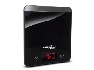 Waga kuchenna GreenBlue GB171 cyfrowa LED czarna  min 1g max 5000g