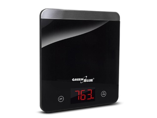 Waga kuchenna GreenBlue GB171 cyfrowa LED czarna  min 1g max 5000g - 963925