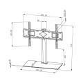 Stojak TV Techly 32"-65", 45kg pionowy - 1366595