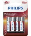 Bateria alkaliczna Philips Power Alkaline LR6, typ AA (4 szt.) - 1822691