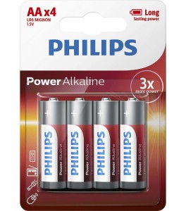 Bateria alkaliczna Philips Power Alkaline LR6, typ AA (4 szt.)