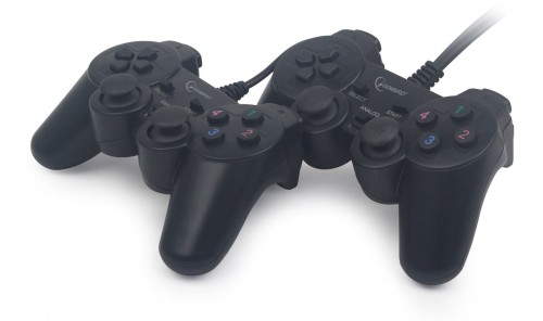 Zestaw dwóch gamepadów Gembird JPD-UDV2-01 (dual vibration) - 1821711
