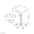 Podstawka pod laptop Neomounts MED-M050 10"-18" max 8 kg Biały - 1306306