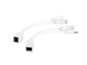 Adapter PoE zasilanie po skrętce 0.15m biały Gembird