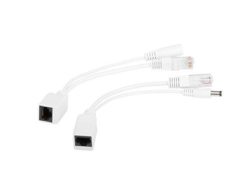 Adapter PoE zasilanie po skrętce 0.15m biały Gembird - 1826507