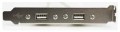 Gniazdo, śledź Gembird CC-USB-RECEPTACLE do obudowy 2x USB 2.0 - 1822074