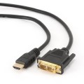 Kabel HDMI-DVI (18+1) Gembird CC-HDMI-DVI-0.5M (0,5 m) - 1823856