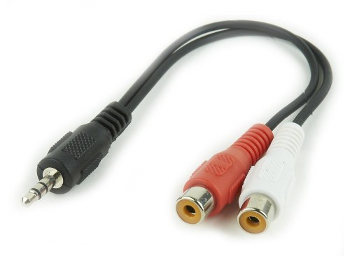 Kabel stereo mini Jack-2x RCA Gembird CCA-406 (0,2 m) - 1823822