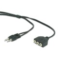 Kabel przedłużacz audio 2 x jack 3.5mm na 3 x jack 3,5mm Gembird - 1826359