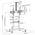 Stojak mobilny Techly 60''-100'', 100kg do Tablic Interatywnych - 1463085