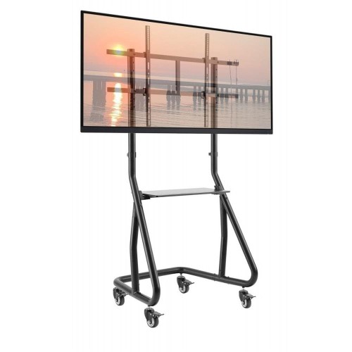 Stojak mobilny Techly 60"-105", 100kg Z półką - 1173172