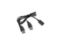 Kabel podwójny USB 2.0 Gembird AMX2-AF (0,9 m) - 681619