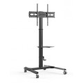 Stojak mobilny Techly 32"-70", 40kg regulowany z półką - 1467865