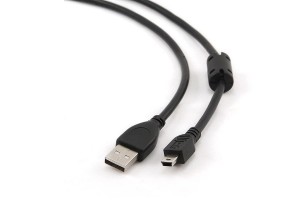 Kabel USB 2.0, AM/Mini 5PM 1.8m z rdzeniem ferrytowym Gembird
