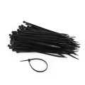 Opaski zaciskowe nylonowe Gembird 150 mm x 3.6 mm odporne na UV czarne (100 szt.) - 1834206