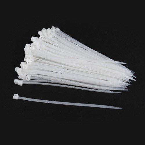 Opaski zaciskowe nylonowe Gembird 150 mm x 3.2 mm białe (100 szt.) - 1834205