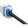 Moduł Keystone Techly RJ45 U/UTP Cat.6a samozaciskowy biały - 1400468