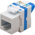Moduł Keystone Techly RJ45 U/UTP Cat.6a samozaciskowy biały - 1328245