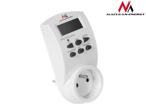 Timer cyfrowy Maclean MCE05 10 programów 3600W, czasomierz, programator cyfrowy max 156 programów - 697497