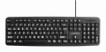 GEMBIRD KLAWIATURA STANDARDOWA USB Z LITERAMI DLA SENIORA (DUŻE LITERY) CZARNA - 953682
