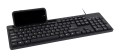 Klawiatura multimedialna z wbudowanym statywem na smartfona Gembird KB-UM-108 - 1836317